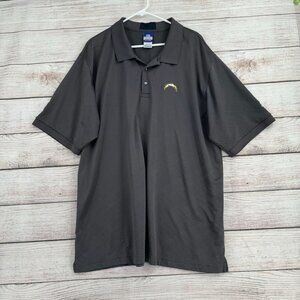 Vintage Reebok San Diego Chargers Polo‎ Shirt Men's Size XXL Gray